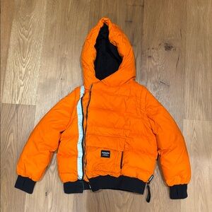 Kids nununu ORANGE Puffer Down Vest/Jacket Size 8-9